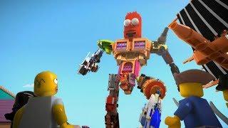 The Simpsons - Bart becomes super Lego Robot