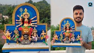 दुर्गा जी की मूर्ति को Colour और Decorate करना सीखें/Durga Idol Making process (part-3)