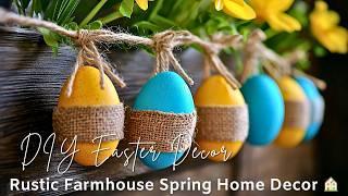 Farmhouse Easter Decor on a Budget | DIY Rustic Spring Home Transformations