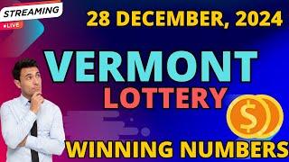 Vermont Day Lottery Results For - 28 Dec, 2024 - Pick 3 - Pick 4 - Powerball - Mega Millions Drawing