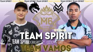 СОЛО ДЛЯ ДЖОЙ!!! | Team VAMOS vs Team Spirit GAME1 | M6 KNOCKOUT  STAGE