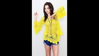 Красивая Летняя Кофточка Крючком - 2019 / Beautiful Summer Blouse Crochet / Schöner Sommerbluse