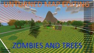 Zombies, Trees, and other stuff to finish up! Unturned Map Editing Tutorial #3