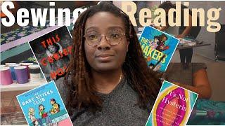 ….. four hours later & the pockets were sewed and curses were broken?! - Sewing and Reading Vlog