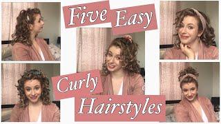 FIVE EASY CURLY HAIRSTYLES