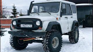 Uaz на мостах от  Nissan Patrol Y60. Нюансы в установке . Комплект с готовой машины. Первый выезд.