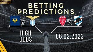 Seria A football betting predictions for 06.02. Verona vs Lazio. Monza vs Sampdoria