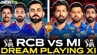 VIRAT KOHLI SHINES - RCB  MI - IPL 2025 DREAM TEAM - CRICKET 24