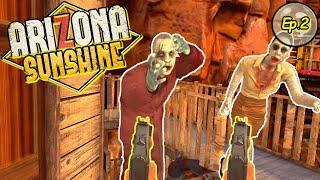 Отстреливаюсь от кучи ЗОМБИ мире ВР | Arizona Sunshine VR #2