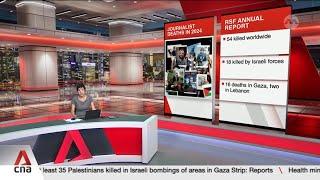 54 journalists killed in 2024, a third by Israel: Reporters Without Borders