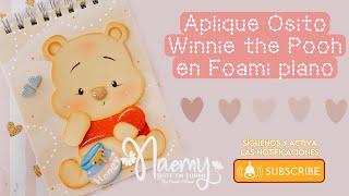 Aplique básico Winnie Pooh /foami/fomix/oso/osito/goma eva/fomi/winniepooh