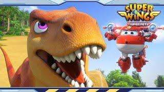 Jurassic Journey Part2 | Super wings season 5 | Super wings super pets | EP36