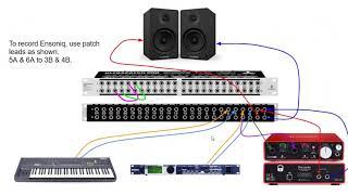 Setting up a Patch Bay with Synths and an Audio Interface