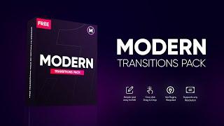 Free Modern Transitions Pack - After Effects CS6 Template