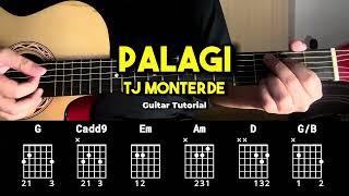 Palagi - TJ Monterde | EASY! Guitar Chords Tutorial For Beginners (CHORDS & LYRICS) #guitartutorial