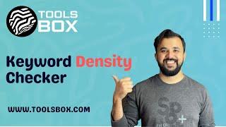 How to use Keyword Density Checker | WWW.TOOLSBOX.COM