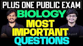 Plus One Public Exam Biology | Most Important Questions | Eduport Plus One