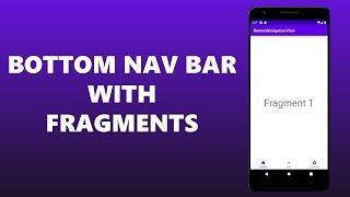 Android Java Material Bottom Navigation Bar