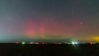 Red northern lights display - 02/15/23 - Moses Lake, WA