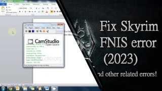 How to install/fix FNIS mod for Skyrim PC!