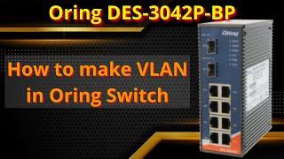 Oring DES-3042P-BP VLAN | How to Create VLAN in Oring Switch | Oring Ring Topology | iT info