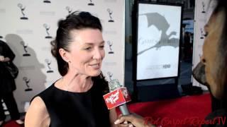 Michelle Fairley at Evening with "Game of Thrones" Red Carpet #PrimetimeEmmys  @RealMsFairley