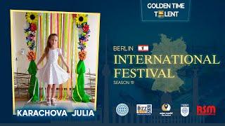 Golden Time Distant Festival | 19 Season | Karachova Julia | GT19-4866-1962