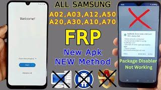 Without PC All Samsung FRP Bypass | A02,A03,A12,A20,A30,A50,A70 | Package Disabler Not Working 2023