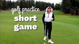 driving range short game | how to practice golf swing & putts | Francesca Fox