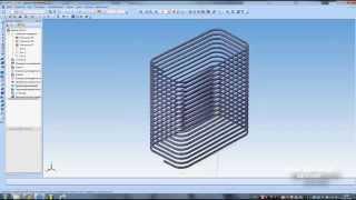 Компас 3D уроки - квадратная пружина