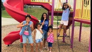 HIDE AND SEEK with HZHTube kids fun at the playground! family fun vlog