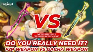 R0 VS R1 XILONEN! F2P WEAPON VS GACHA WEAPON! - GENSHIN IMPACT