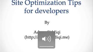 Site optimization Tips for Developers (Urdu/Hindi)