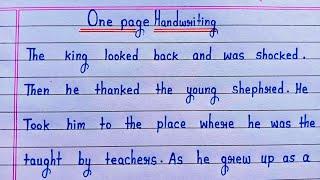 english writing practice 2024 || One page english handwriting kaise likhe ||