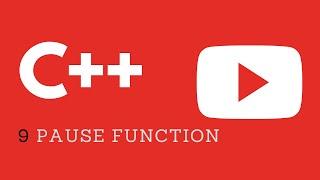 9. C++ Programming Tutorial - Yet another "pause" function. The most correct way!