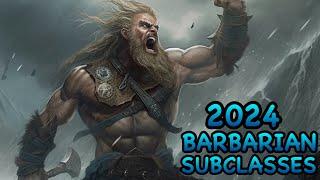 D&D2024: BARBARIAN SUBCLASSES