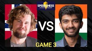 Magnus Carlsen vs Gukesh | Speedchess Championship - Game 3