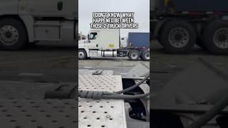 Why are those truck air lines touching the catwalk? #trucking #semitruck #trucker