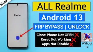 All Realme Android 13 Frp Bypass/Unlock Google Account Lock Clole Phone Not Open Without PC 2023