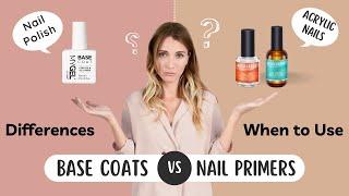 Base Coats Vs Nail Primers & Dehydrators - Differences