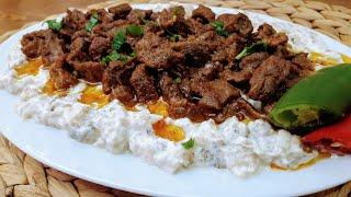 Alinazik Tarifi Etli (Antep Usulü) / Ali Nazik Nasıl Yapılır / Alinazik Kebap / Antep Yemekleri