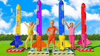 Chris and Friends Toy Rockets Challenge