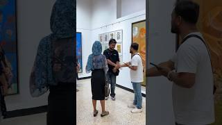 First time in Jehangir Art Gallery #minivlog #painting #lavinagar #indore #artist #oilpainting