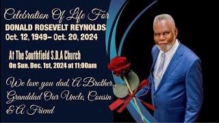 FUNERAL SERVICE FOR DONALD ROSEVELT REYNOLDS