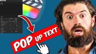 SUPER EASY Pop up text animation in Final Cut Pro 2023