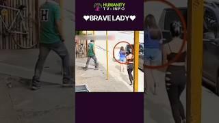 The lady saved a girl  | #shorts #humanity #viral #respect