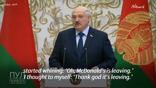 Lukashenko mocks McDonald’s after fast food chain leaves Belarus