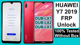 Huawei Y7 2019 (DUB LX1) FRP Bypass/Google lock - Huawei Y7 Prime 2019 DUB-LX3 Google account remove