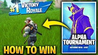 FORTNITE ALPHA TOURNAMENT (SOLO) IN GAME TOURNAMENTS - HOW TO WIN ALPHA SOLOS Fortnite Battle Royale