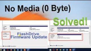 How to fix No Media USB flash Drive Firmware Update 2024